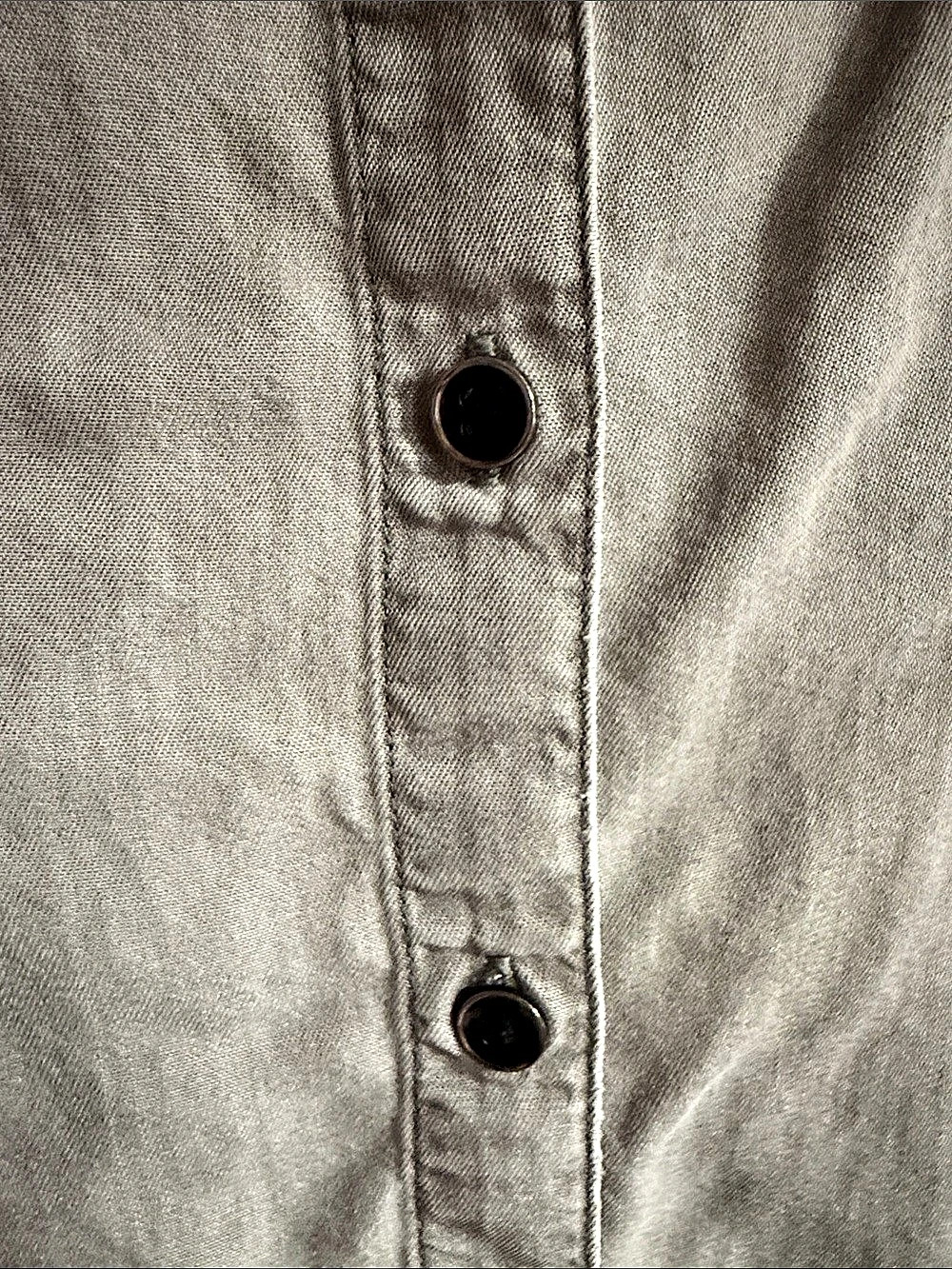 Jack's Girlfriend Gray Button Front Shirt - Picture 4 of 5